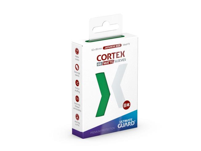 Cortex Japanese Size Sleeves 60ct - Green Matte
