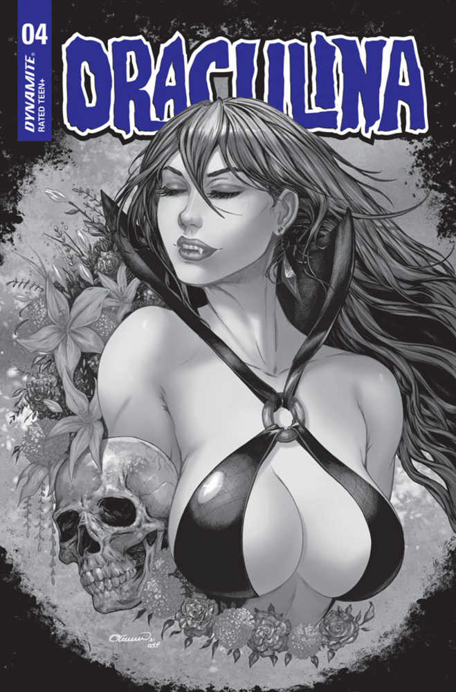 Draculina #4 Cover P 7 Copy Foc Variant Edition Turner Black & White