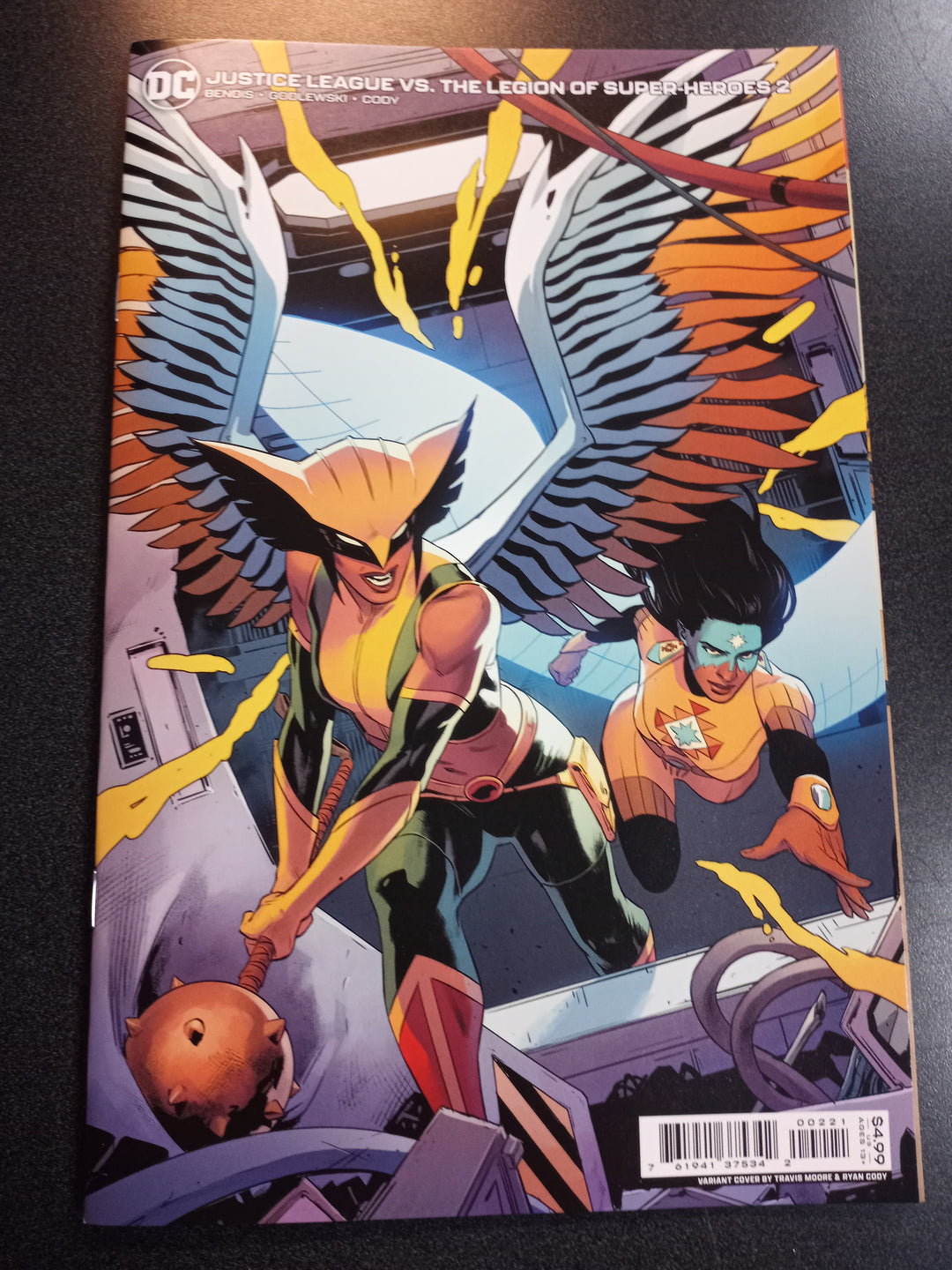 Justice League vs The Legion Of Super-Heroes #2 (Of 6) Cover B Travis Moore Card Stock Variant
