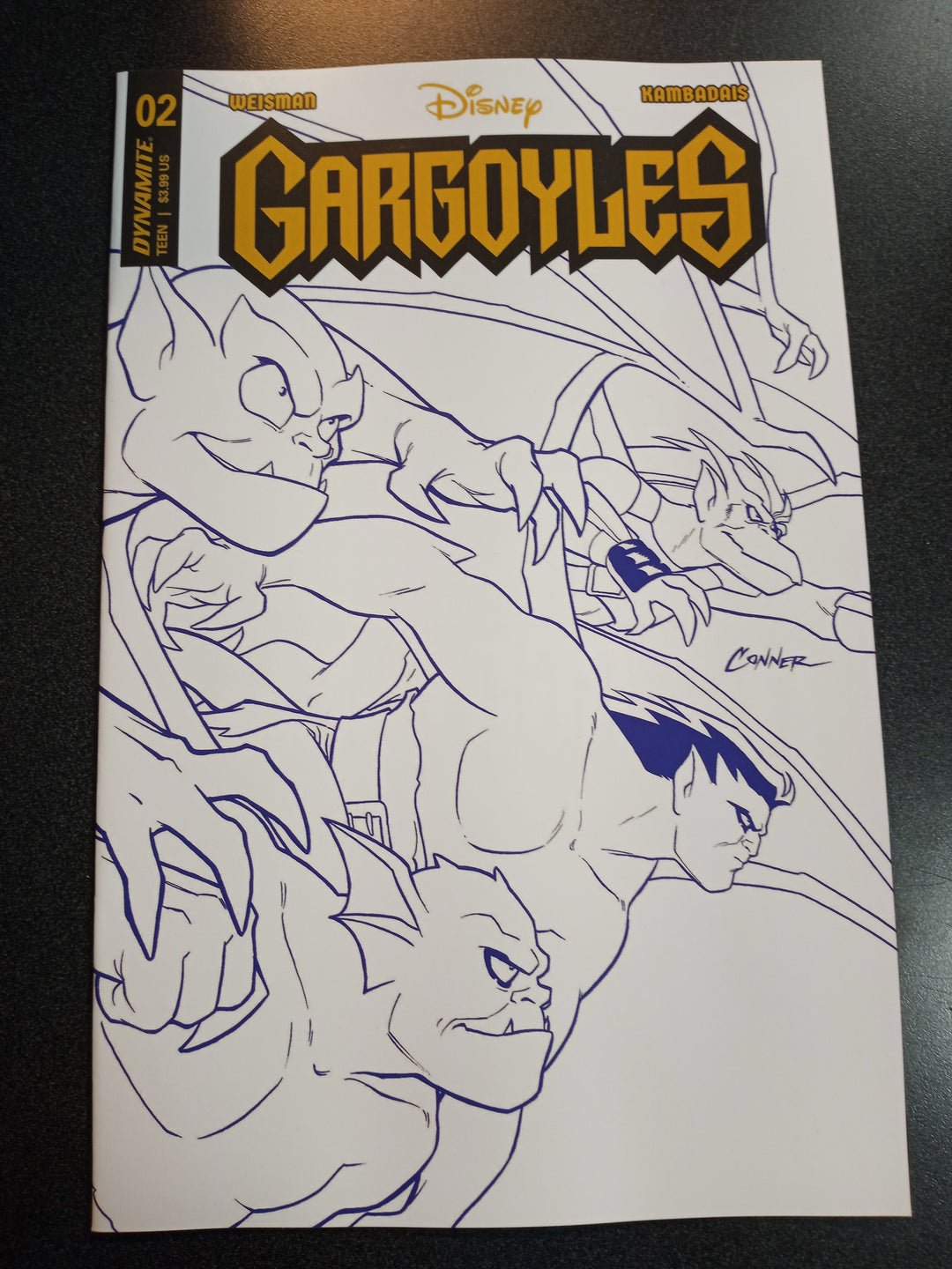 Gargoyles #2 Cover J 20 Copy Variant Edition Conner Purple Line Art