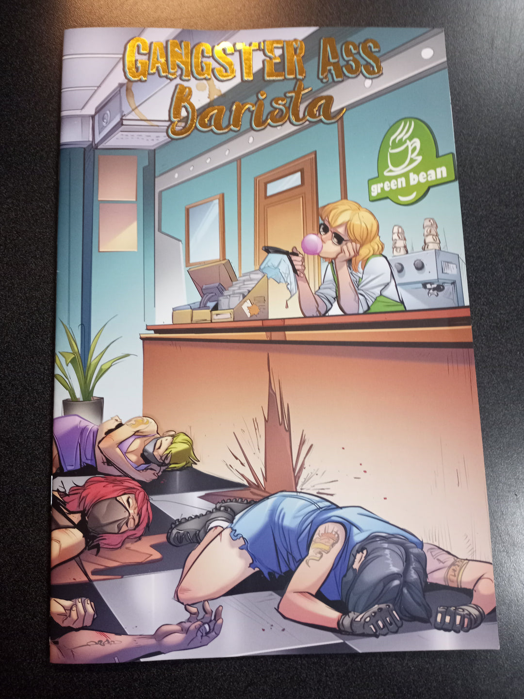 Gangster Ass Barista #1 Cover D 1 in 25 Elisa Romboli Foil Variant (Mature)