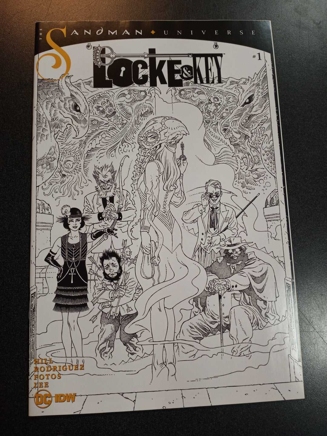 Locke & Key Sandman Hell & Gone #1 1:10 Rodrique B&W Variant