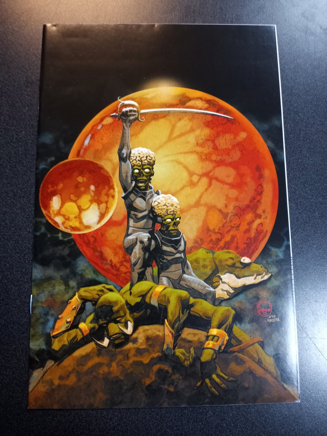Warlord of Mars Attacks #4 1:30 Johnson Virgin Variant
