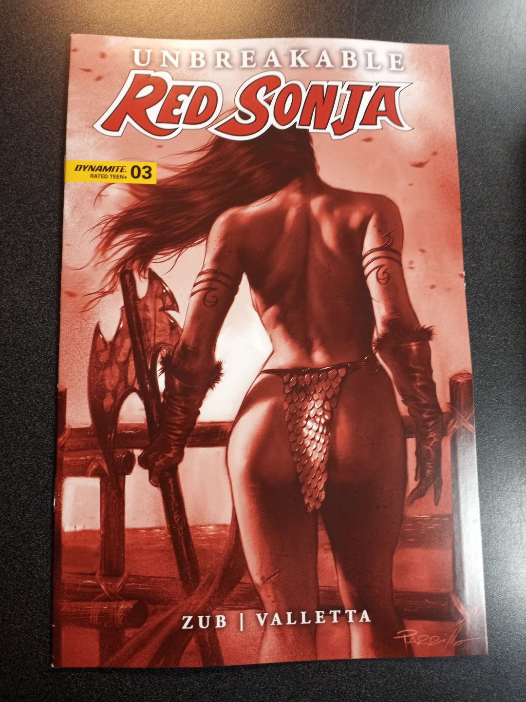 Unbreakable Red Sonja #3 Cover G 10 Copy Variant Edition Parrillo Tint