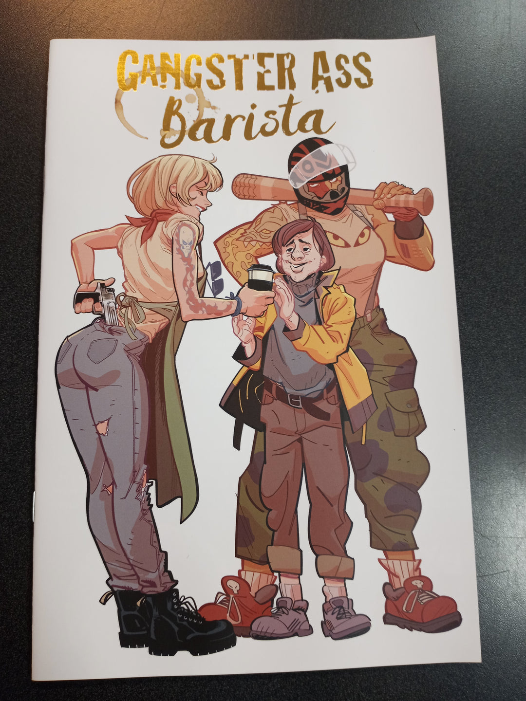 Gangster Ass Barista #1 Cover B Conor Hughes Foil Variant