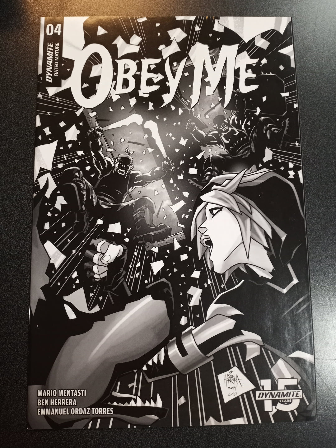 Obey Me #4 1:10 Herrera B&W Variant