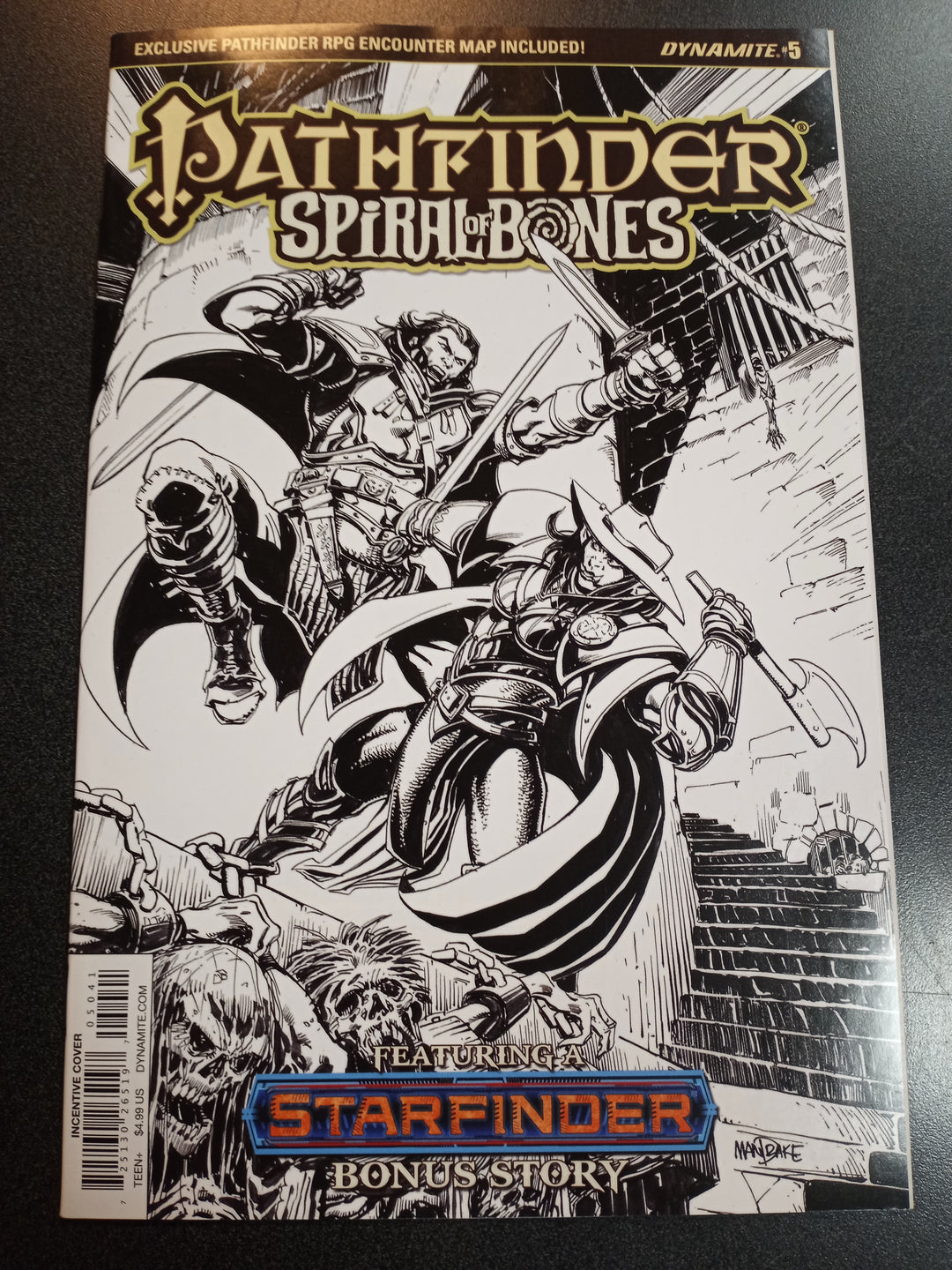 Pathfinder Spiral of Bones #5 1:10 Tom Mandrake Variant