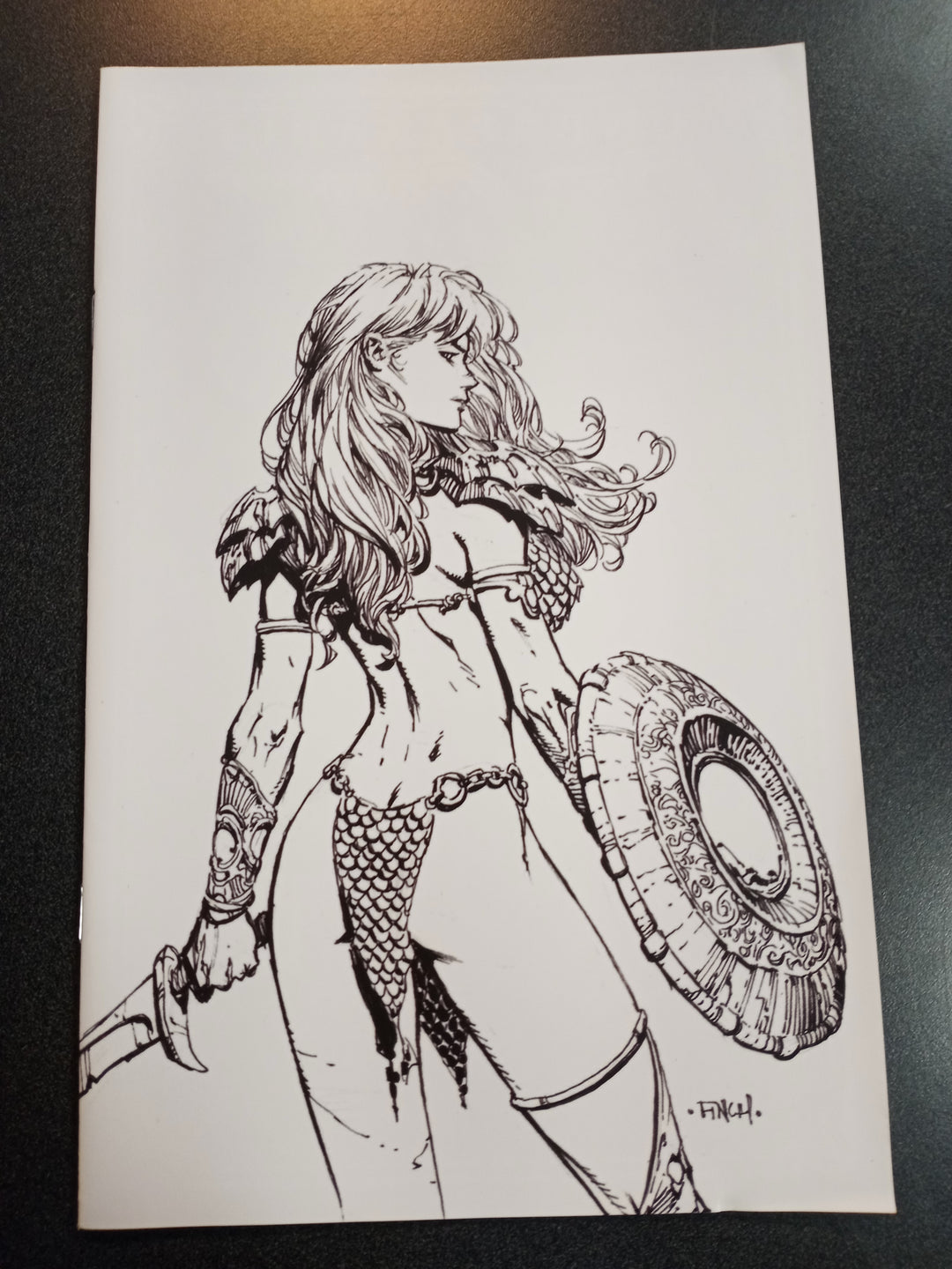 Unbreakable Red Sonja #3 Cover H 15 Copy Variant Edition Finch Black & White Virgin