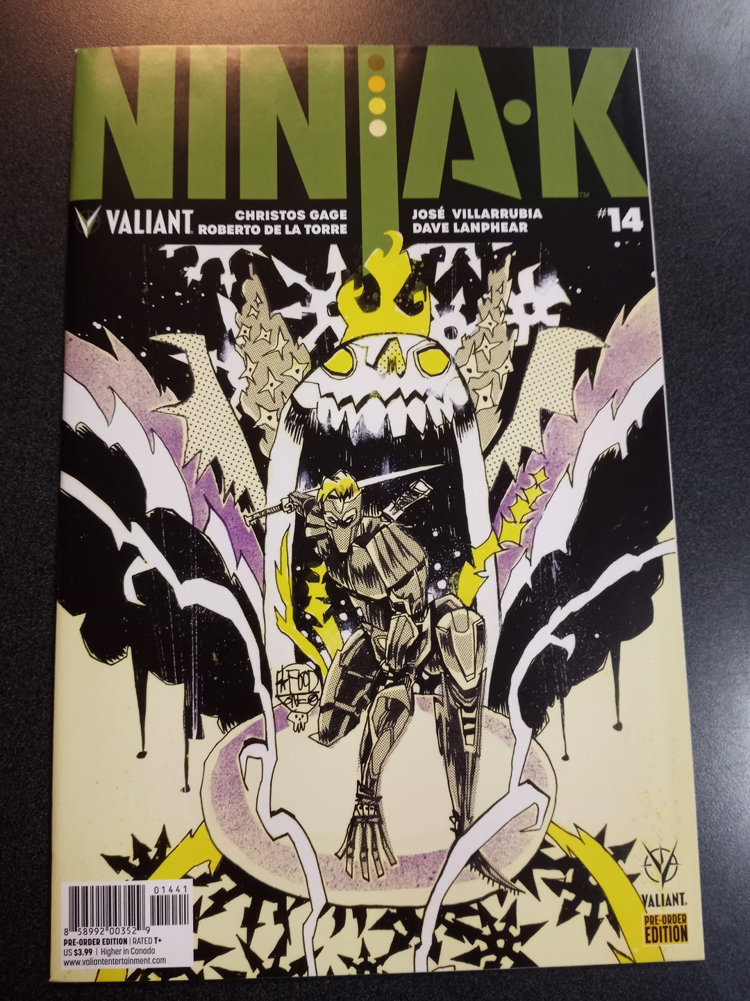 Ninja-K #14 Valiant Preorder Variant