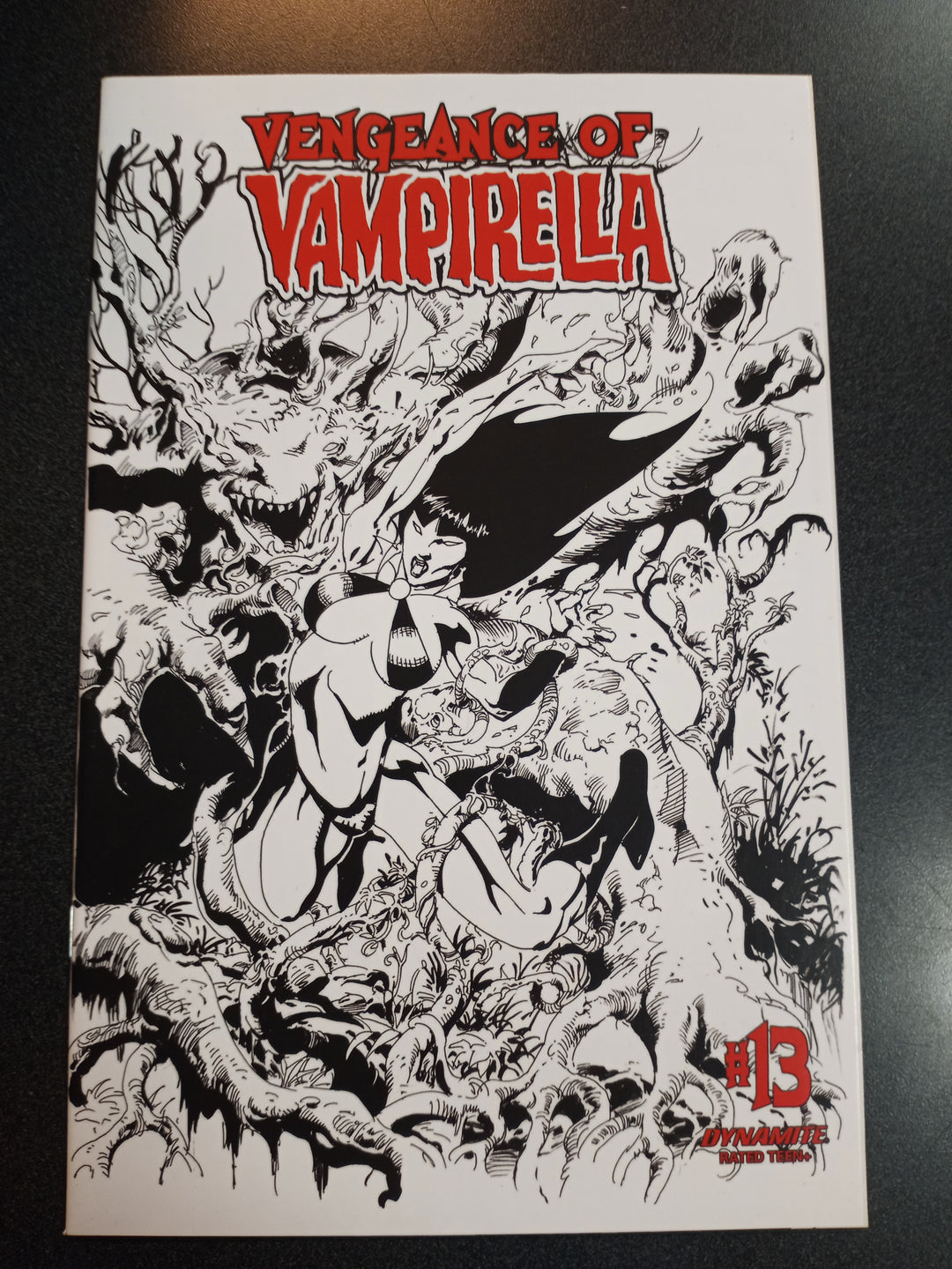 Vengeance of Vampirella #13 1:11 Castro B&W Variant
