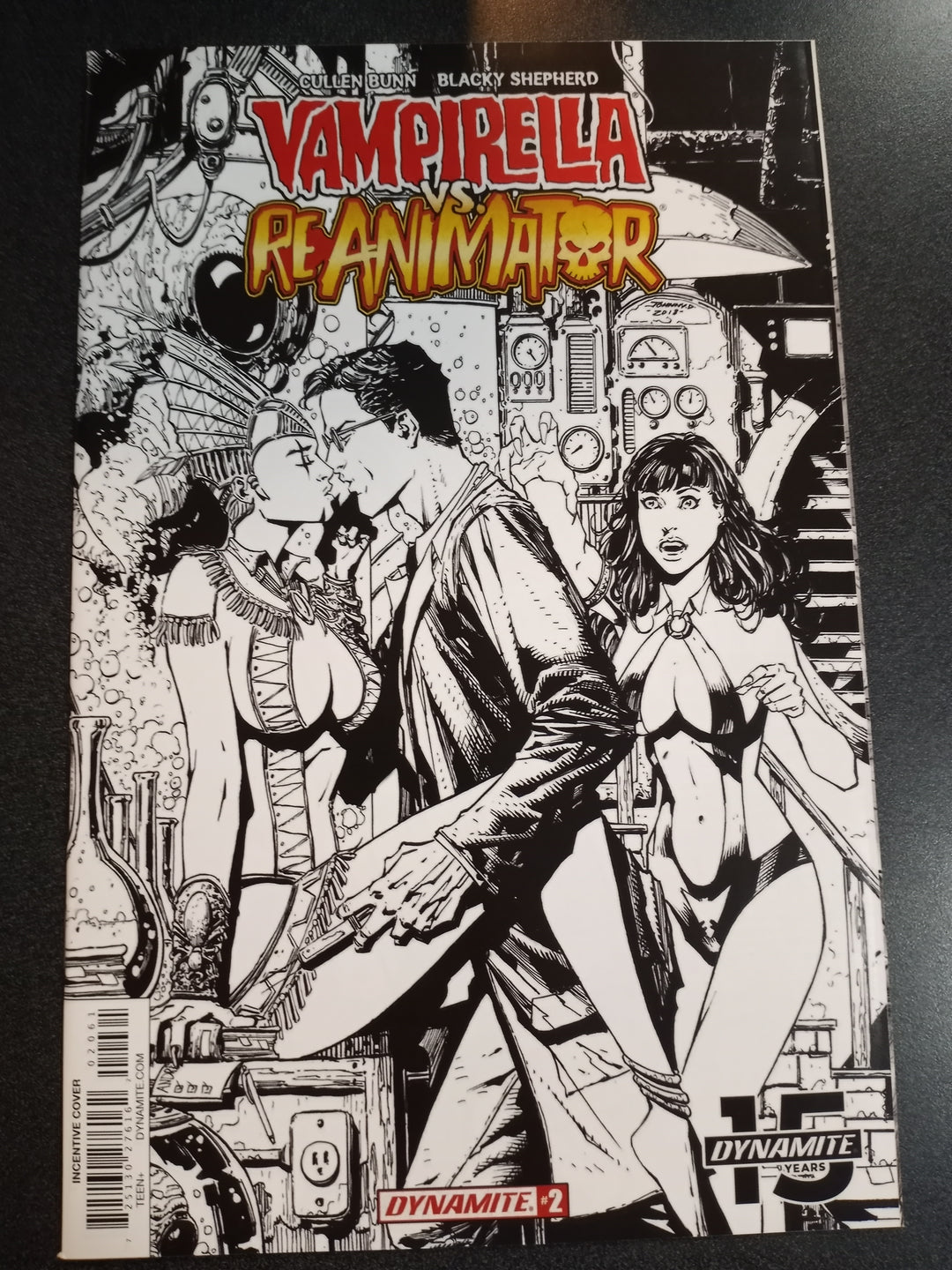 Vampirella Reanimator #2 1:20 Desjardins B&W Variant