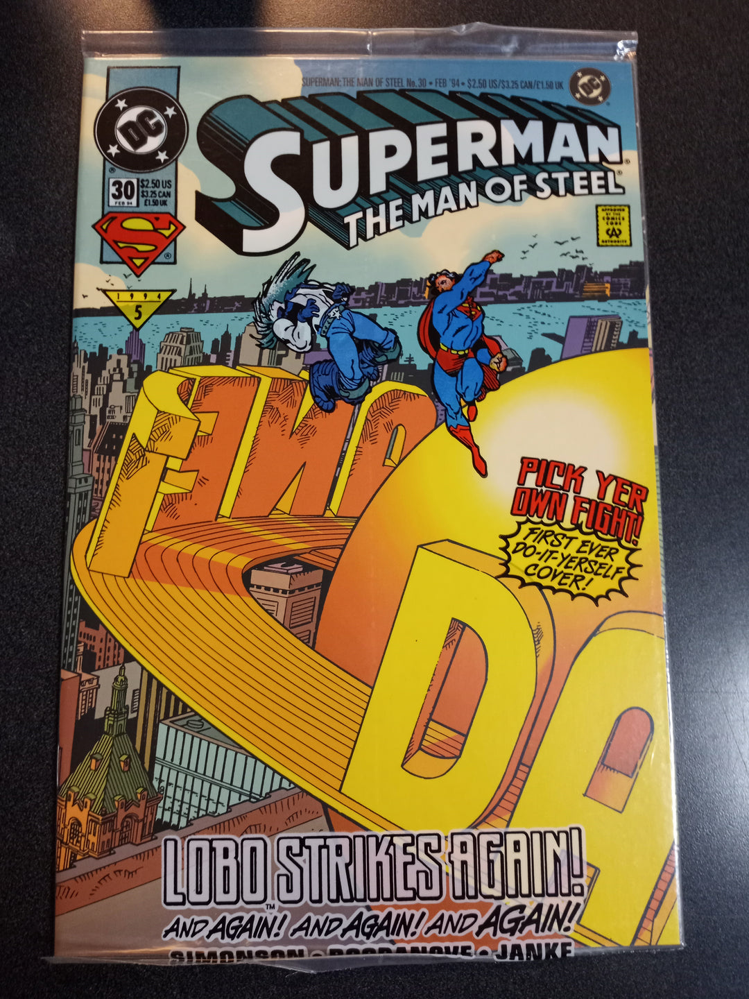 Superman Man of Steel #30 (Polybagged) NM