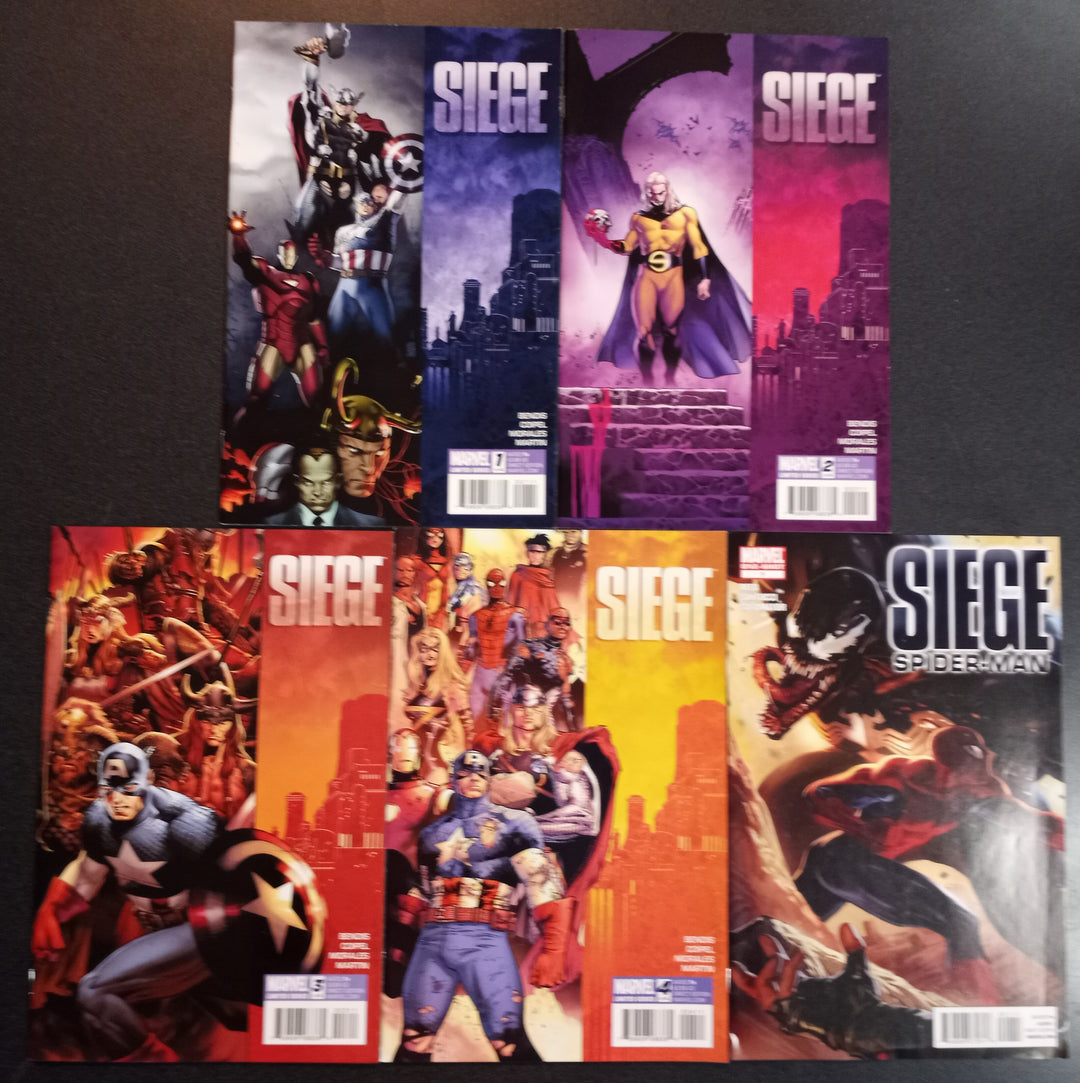 Siege #1 - 4 + Spider-Man Set VF/NM