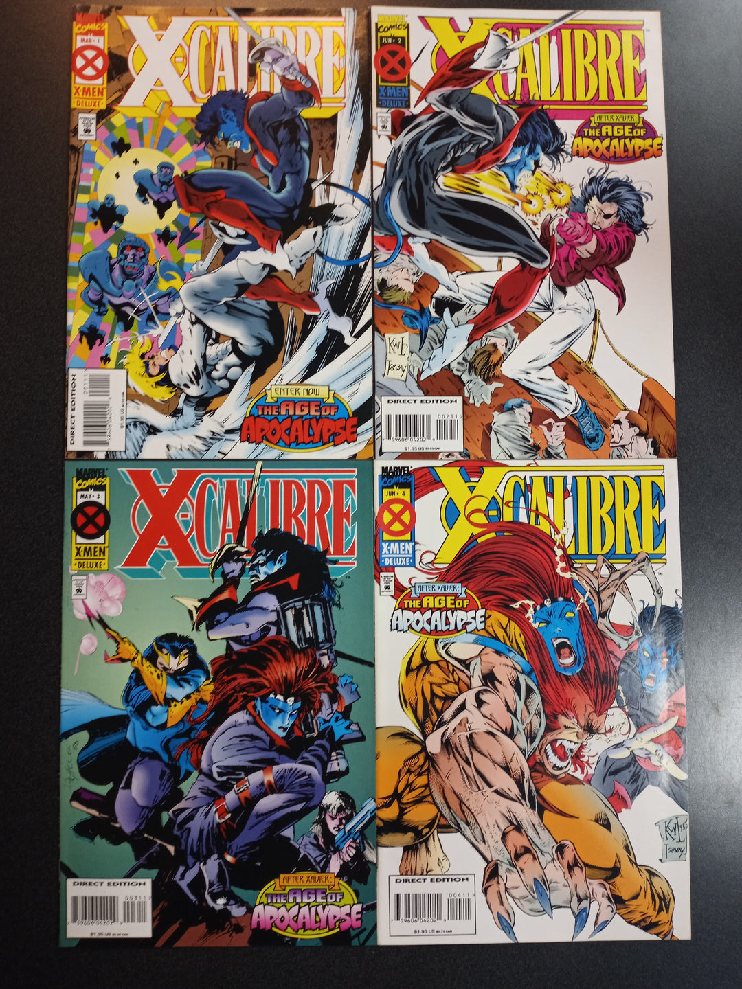 X-Calibre (Age of Apocalypse) #1 - 4 Set VF/NM