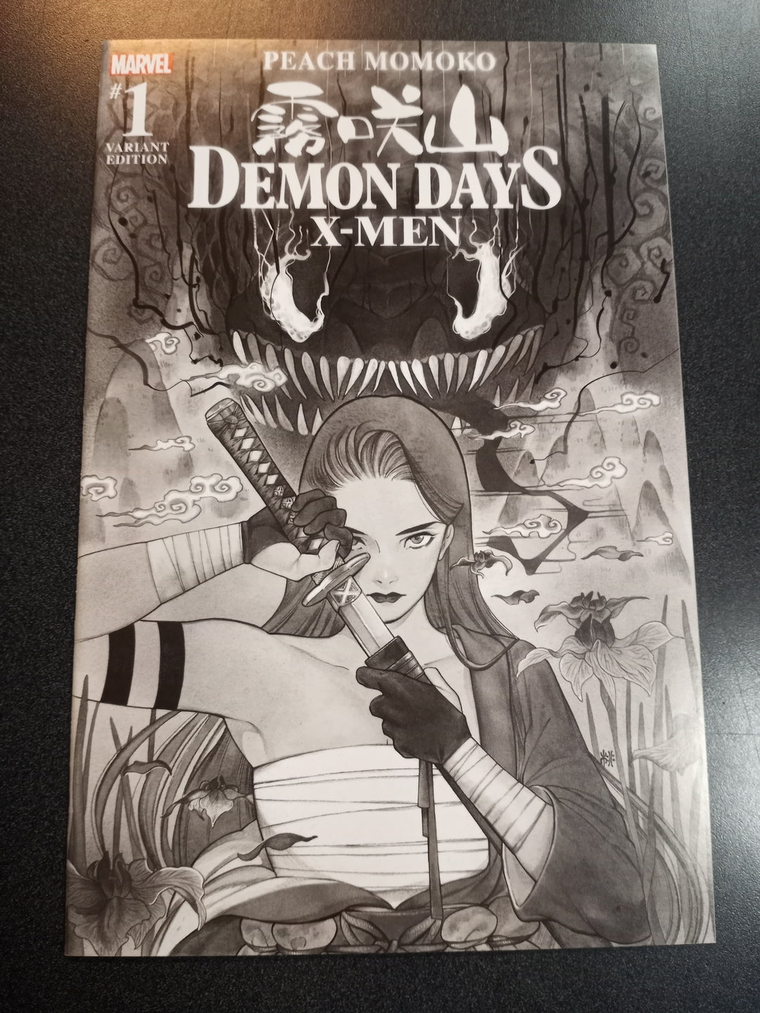 Demon Days X-Men #1 B&W Momoko Variant
