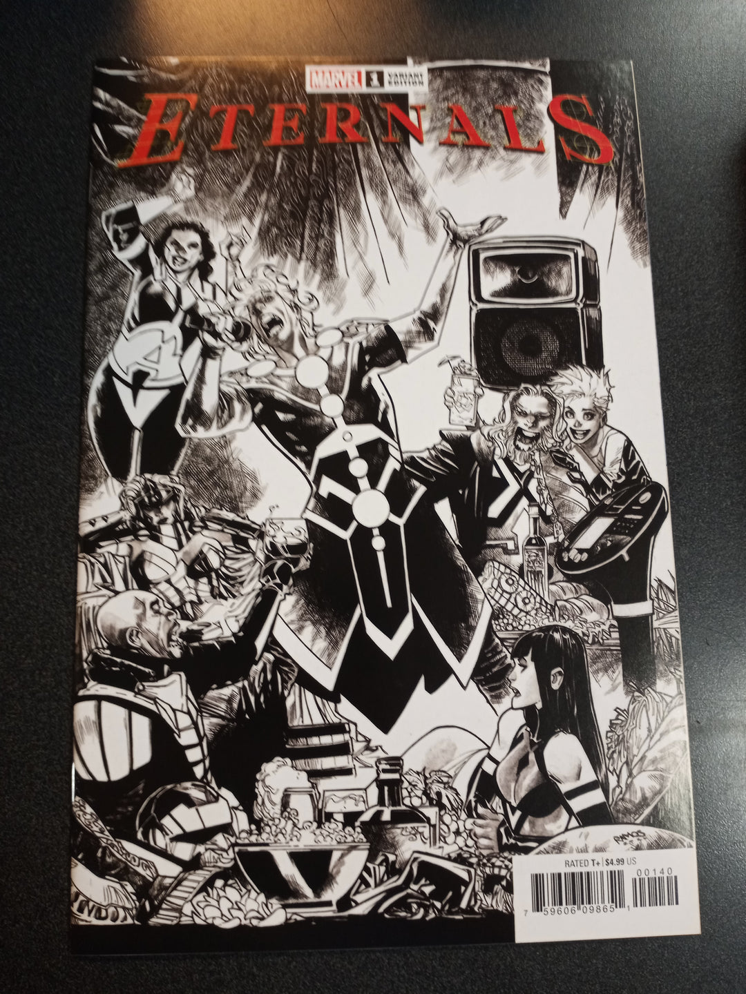 Eternals #1 Ramos Sketch Variant