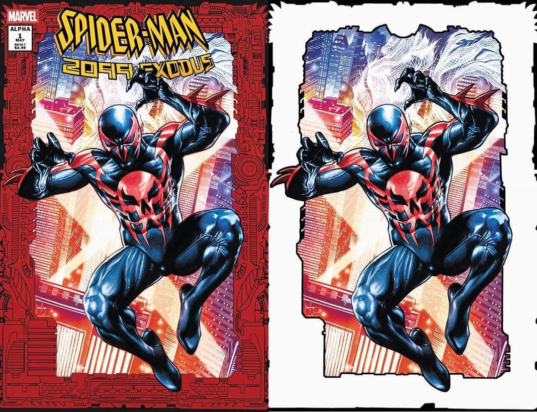 Spider-Man 2099 Exodus #1 Mico Suayan Trade + Virgin Art Variant Set