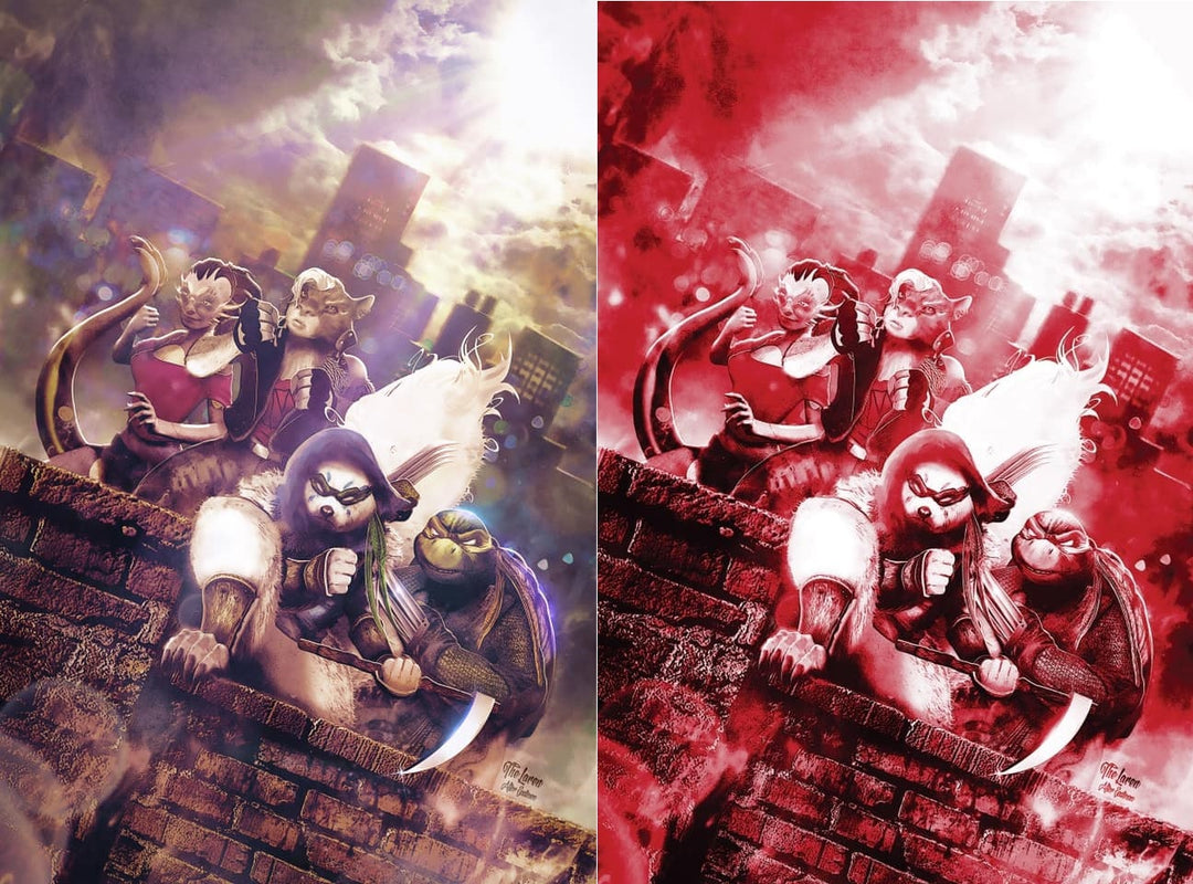 Teenage Mutant Ninja Turtles #112 Hal Laren Cover A+B Virgin Variant Set