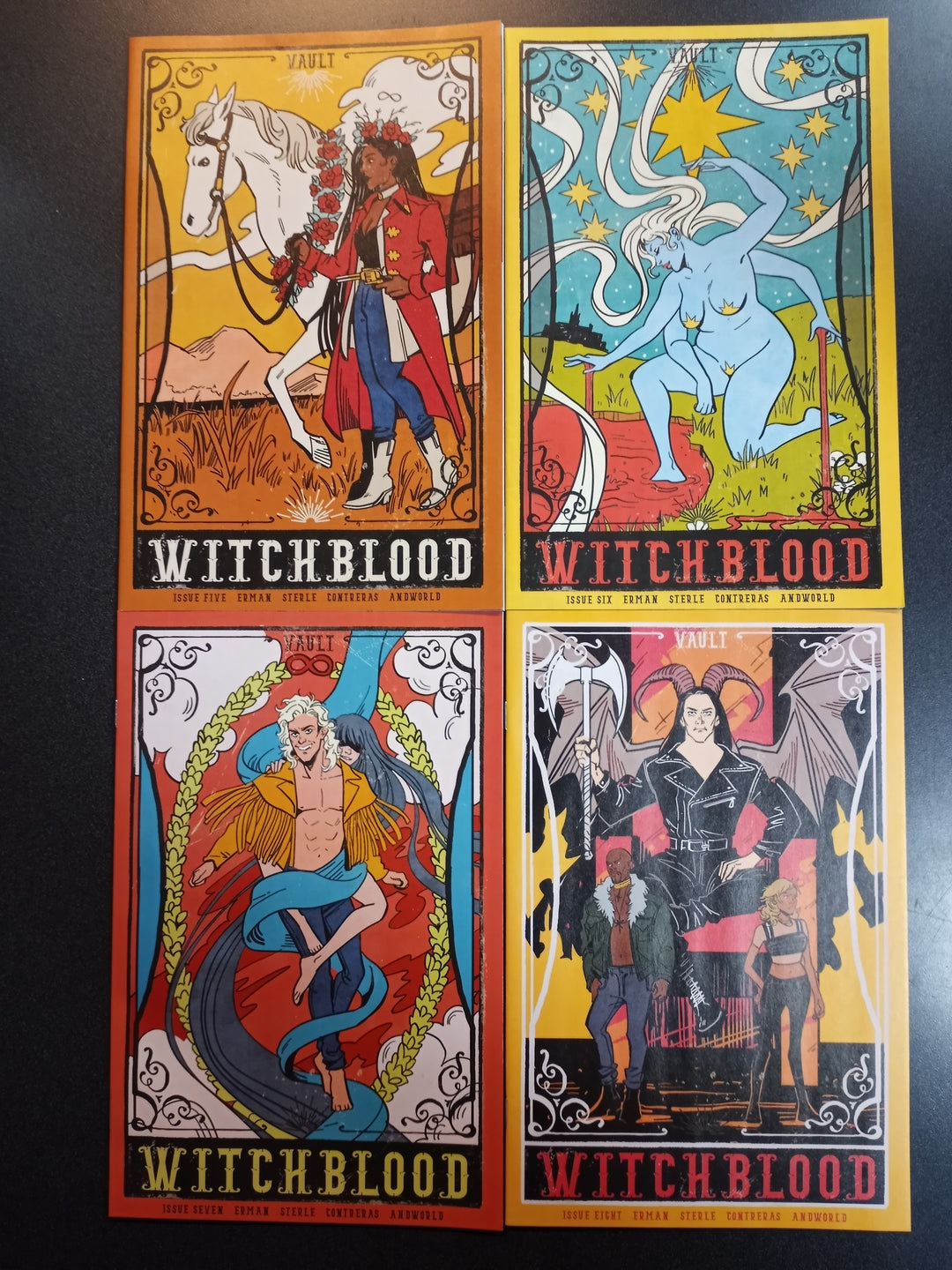 Witchblood #5 - 8 Cover B Tarot Variant Set