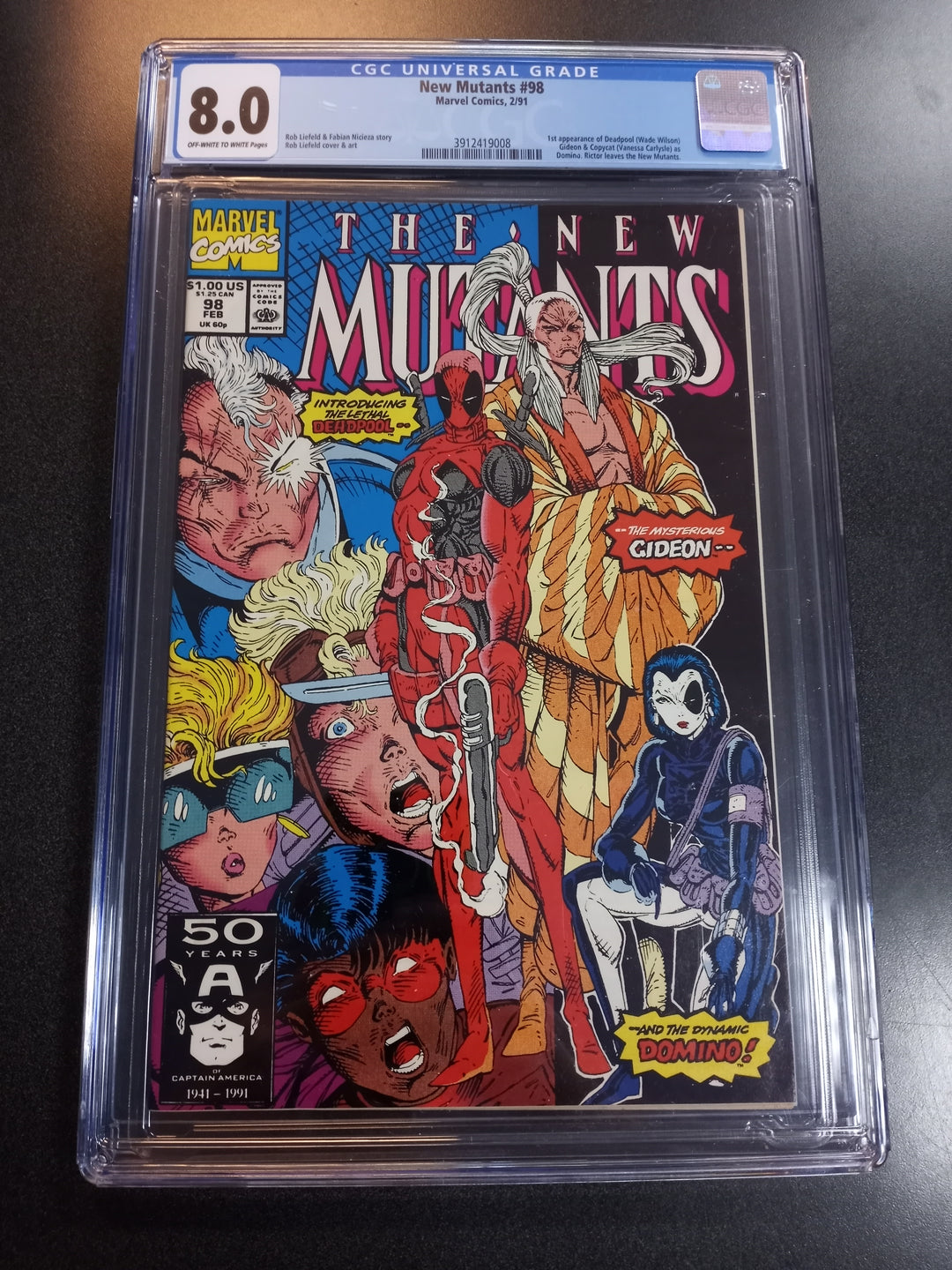 New Mutants #98 CGC 8.0