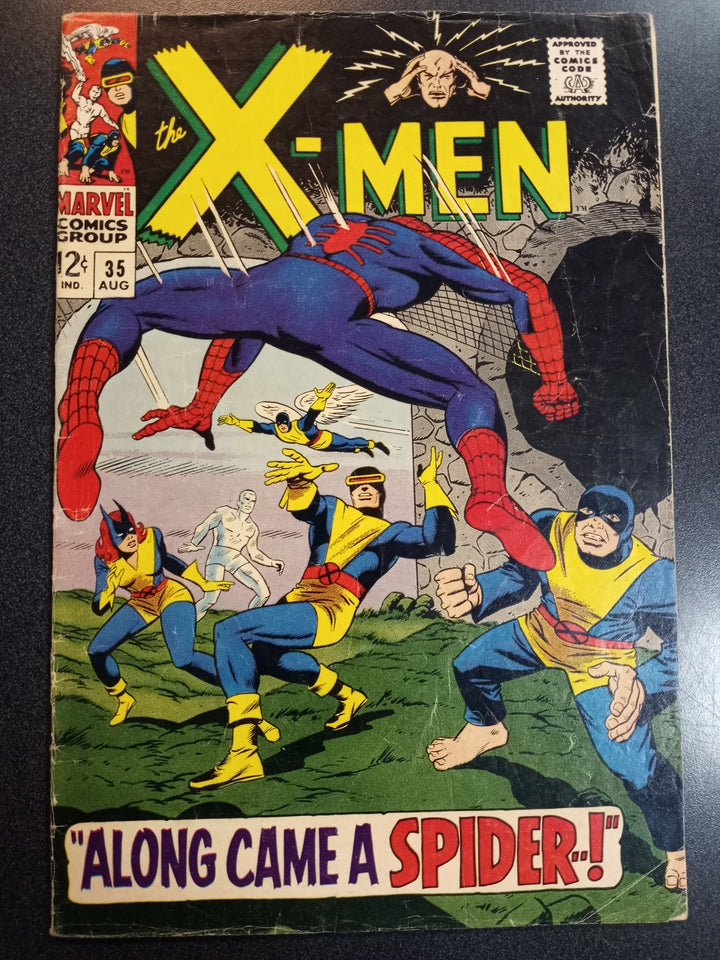X-Men #35 (VG/FN) First Spider-Man Crossover