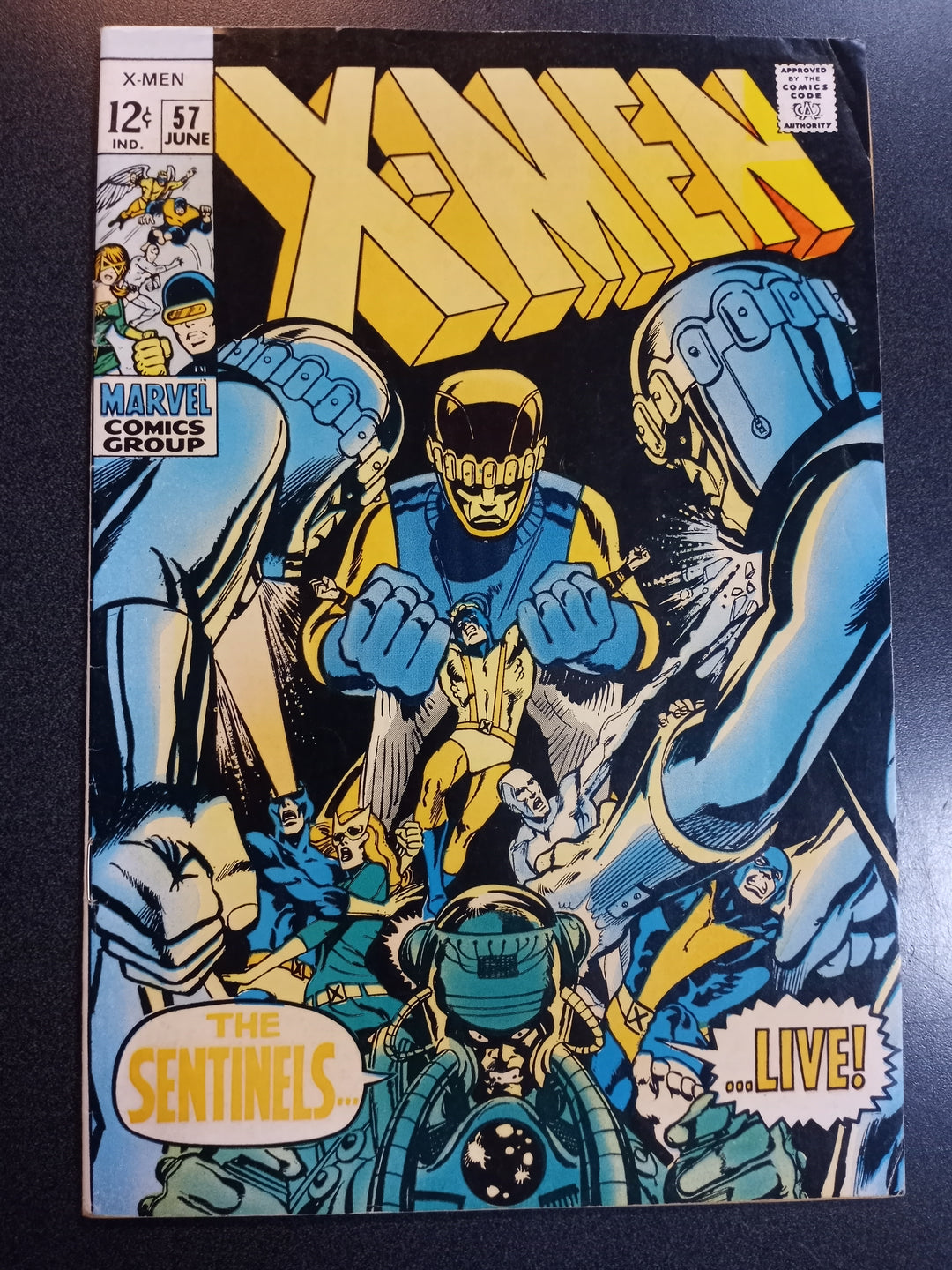 X-Men #57 (VG, Faded cover)