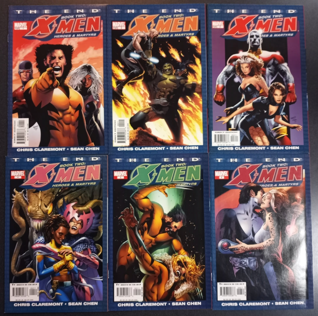 X-Men The End Book Two Heroes & Martyrs #1 - 6 Set VF/NM