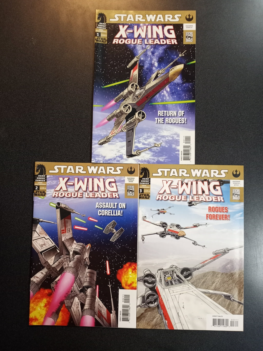 Star Wars X-Wing Rogue Leader #1 - 3 Set NM
