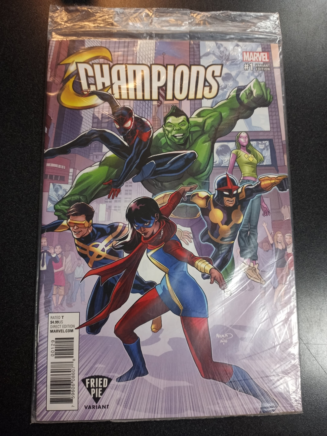 Champions #1 Renaud Fried Pie Polybagged Variant
