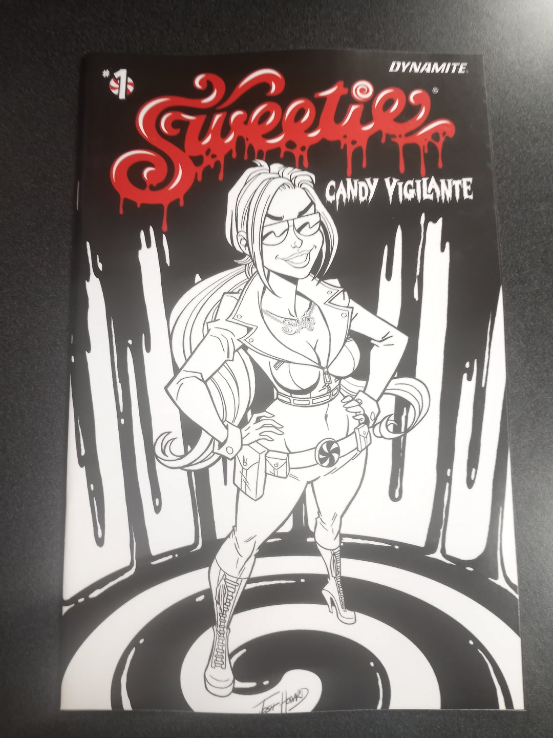 Sweetie Candy Vigilante #1 Cover I 10 Copy Foc Variant Edition Howard Black & White