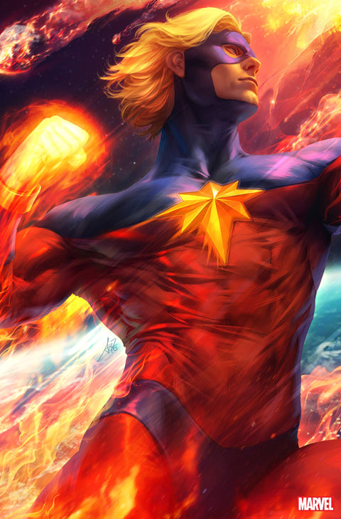 Captain Marvel #34 1:100 Artgerm Virgin Variant cover